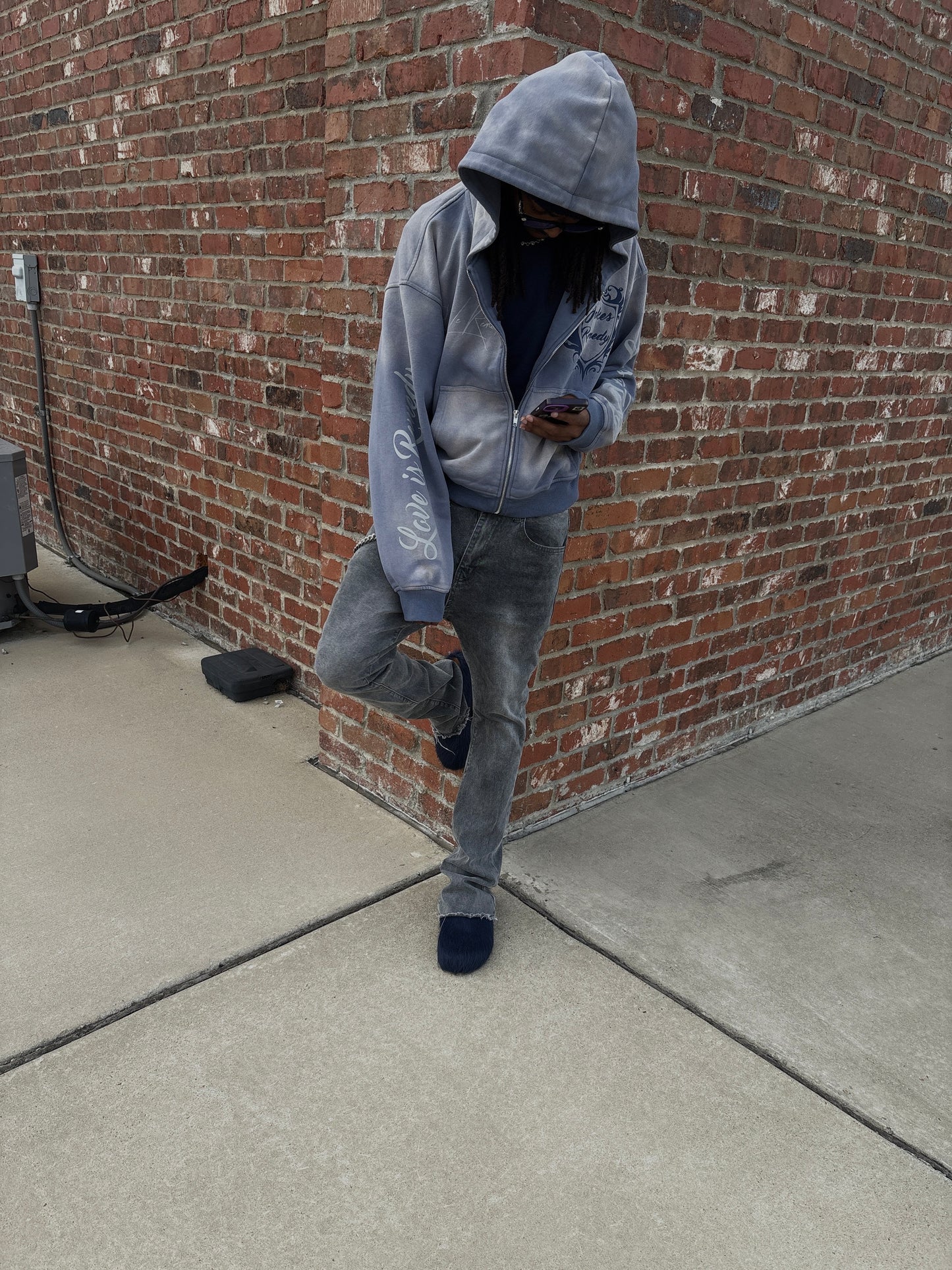 Lost Royalty "Navy Blue" Zip Up