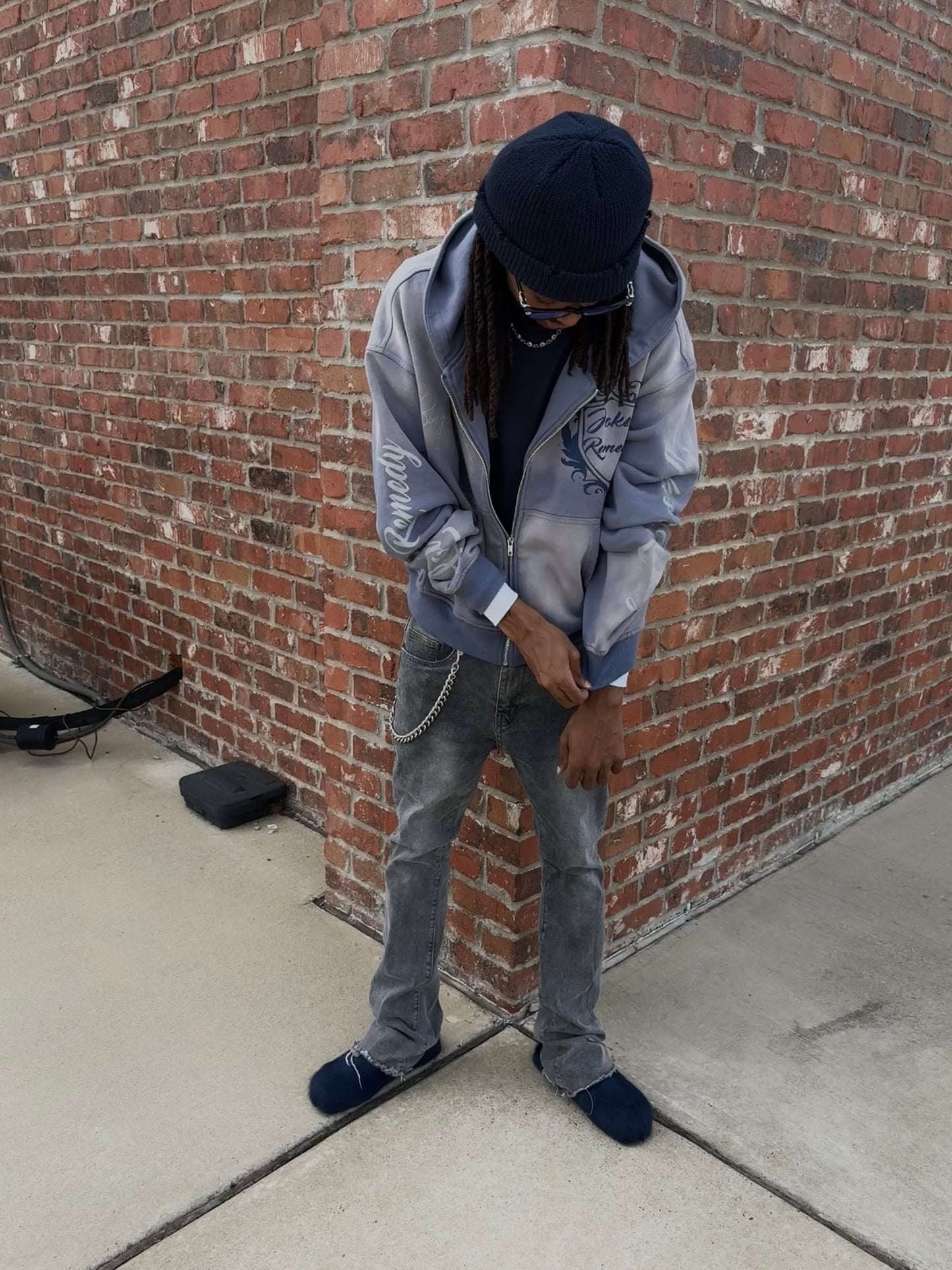 Lost Royalty "Navy Blue" Zip Up