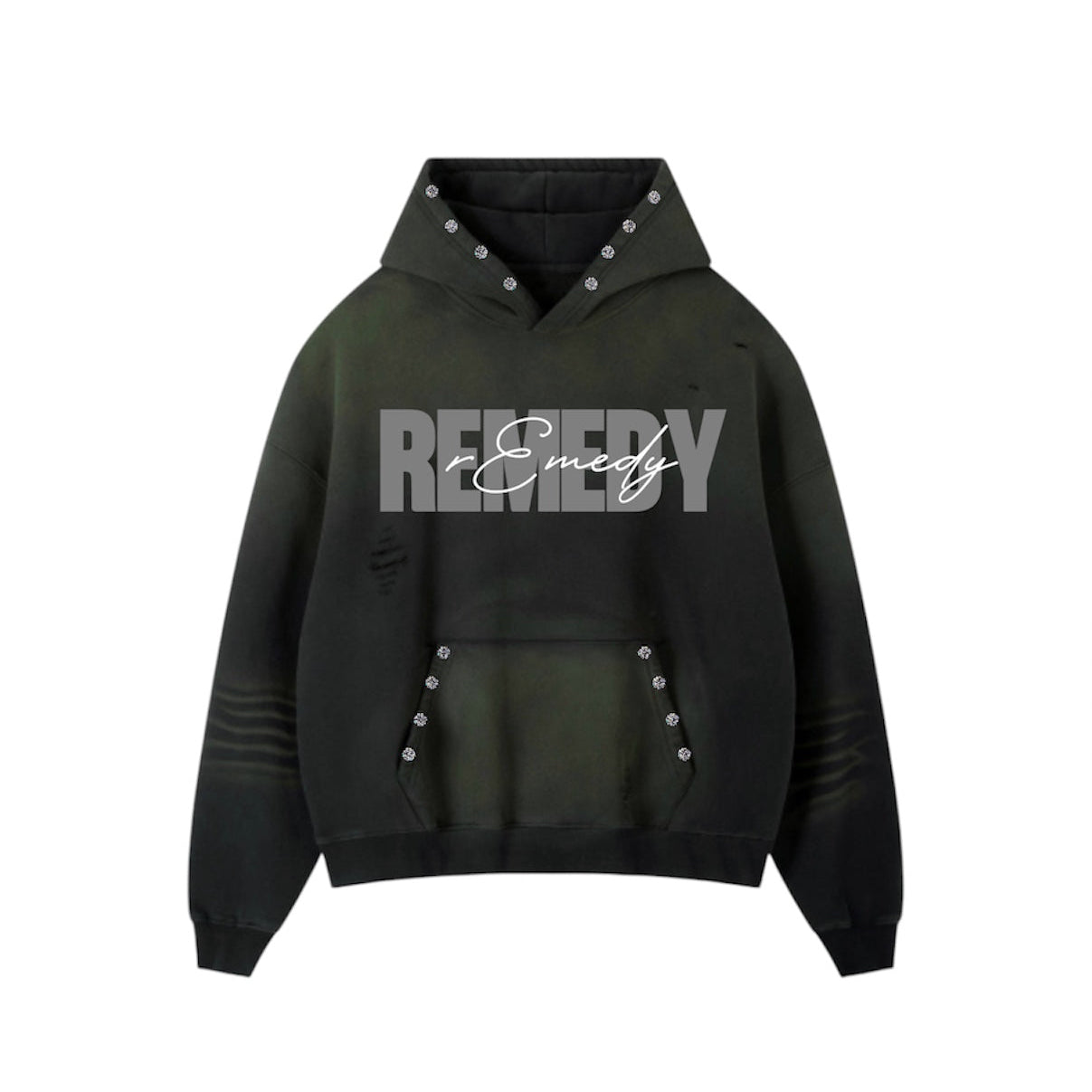 Black/Green “GRFTI OVER REMEDY” Hoodie