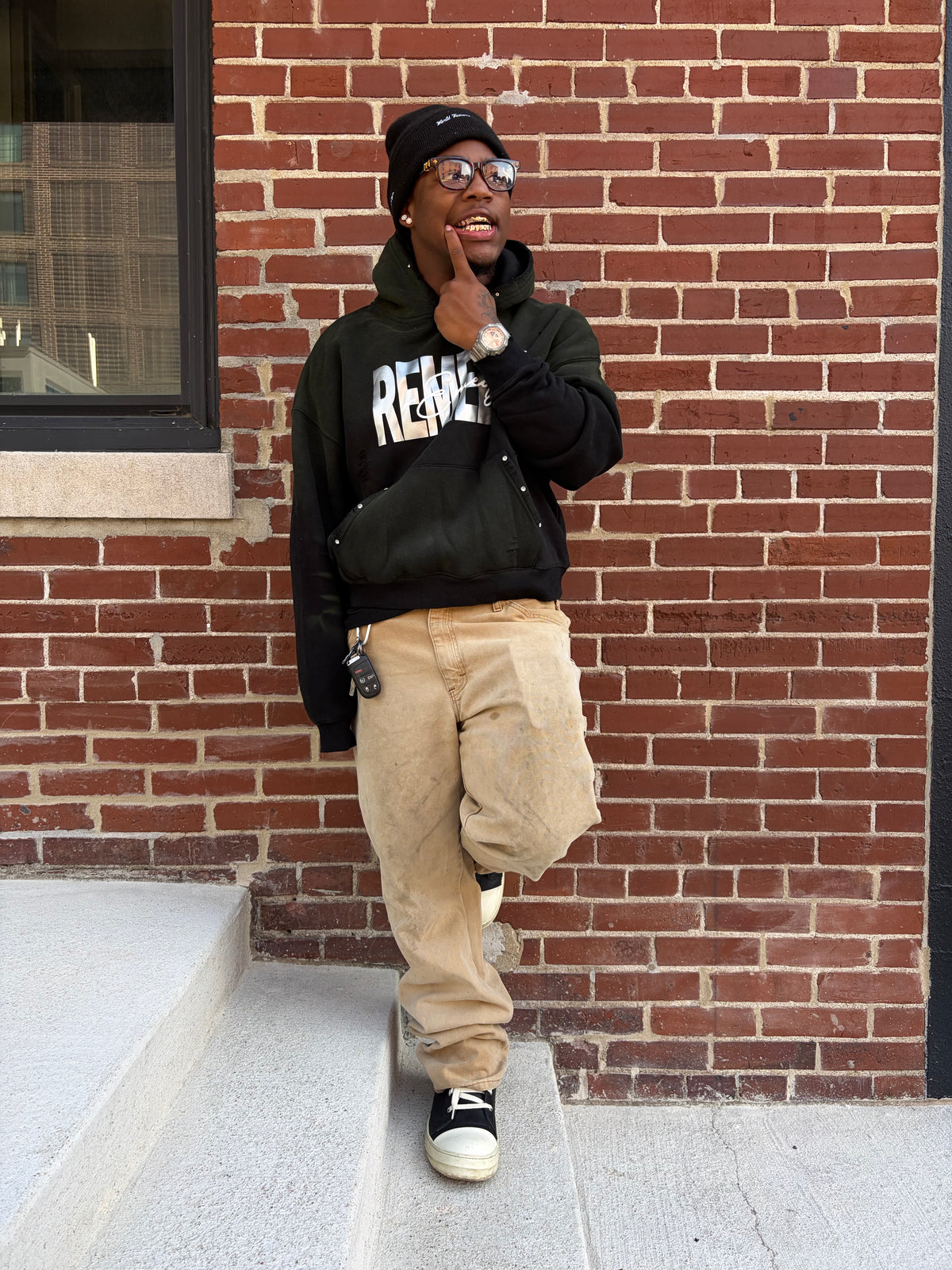 Black/Green “GRFTI OVER REMEDY” Hoodie