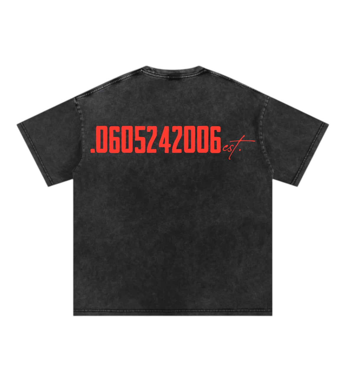 “SUSPECT No.06” BLACK OVERSIZED SHIRT