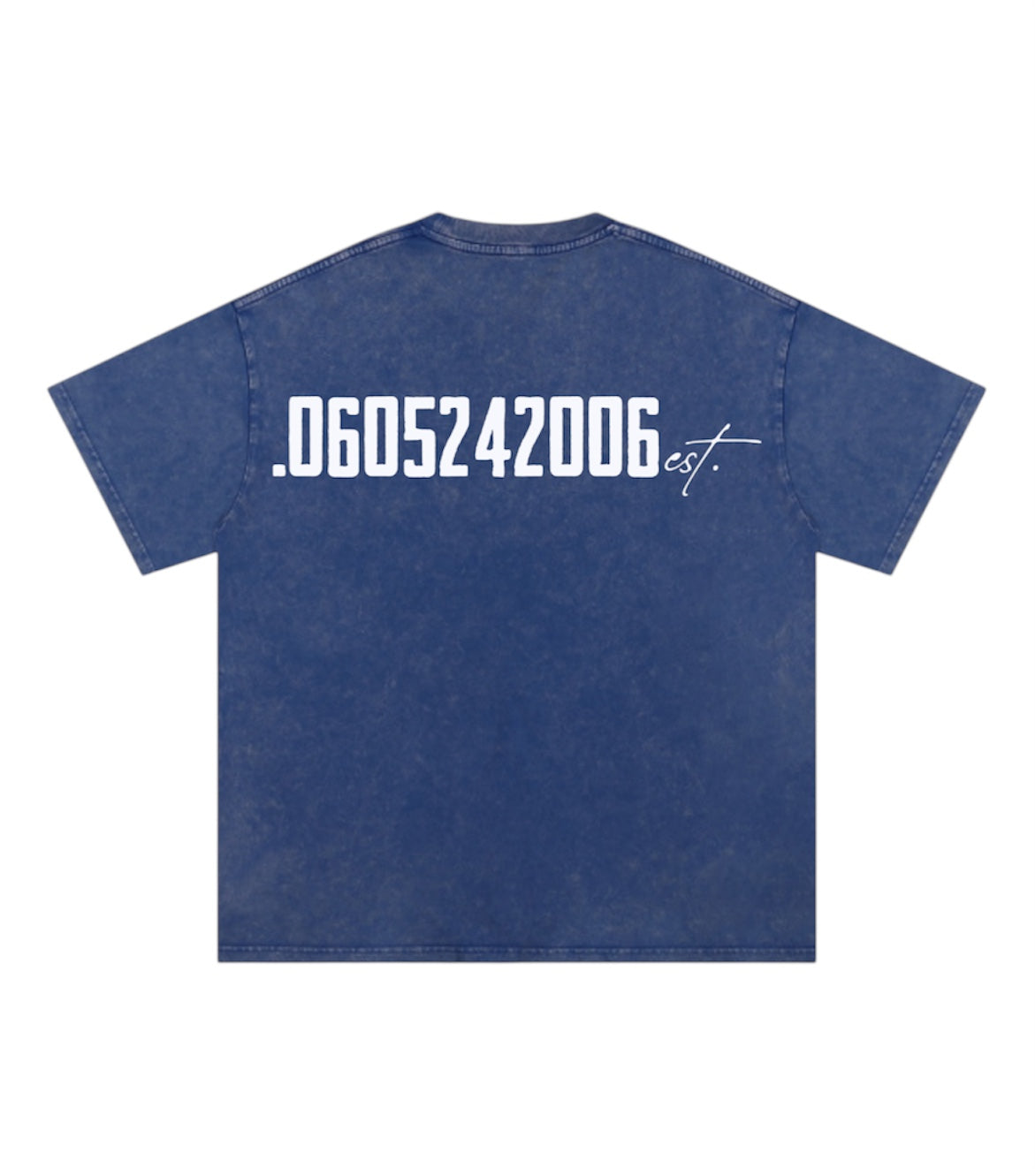 “SUSPECT No.06” BLUE OVERSIZED SHIRT