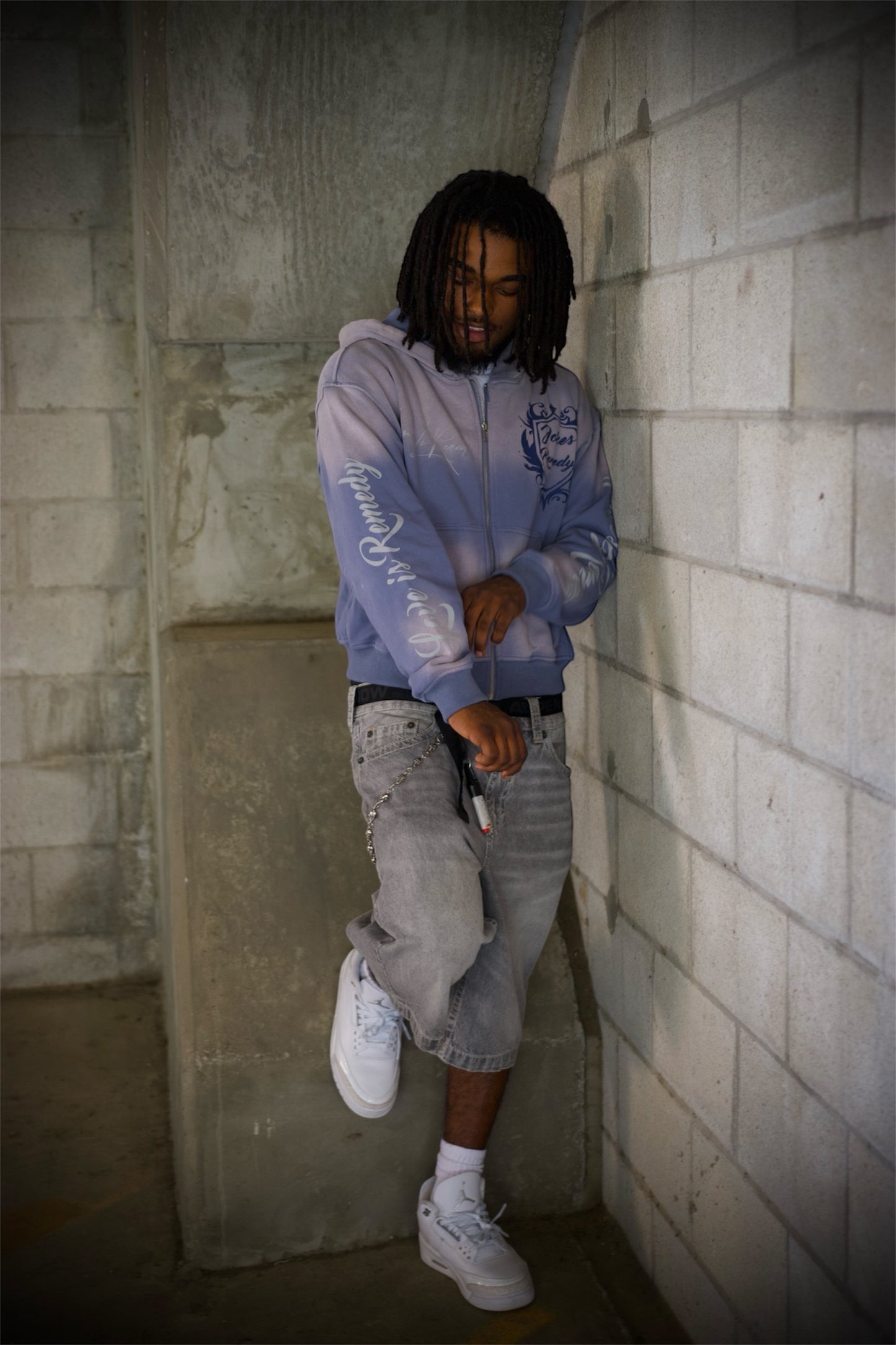 Lost Royalty "Navy Blue" Zip Up