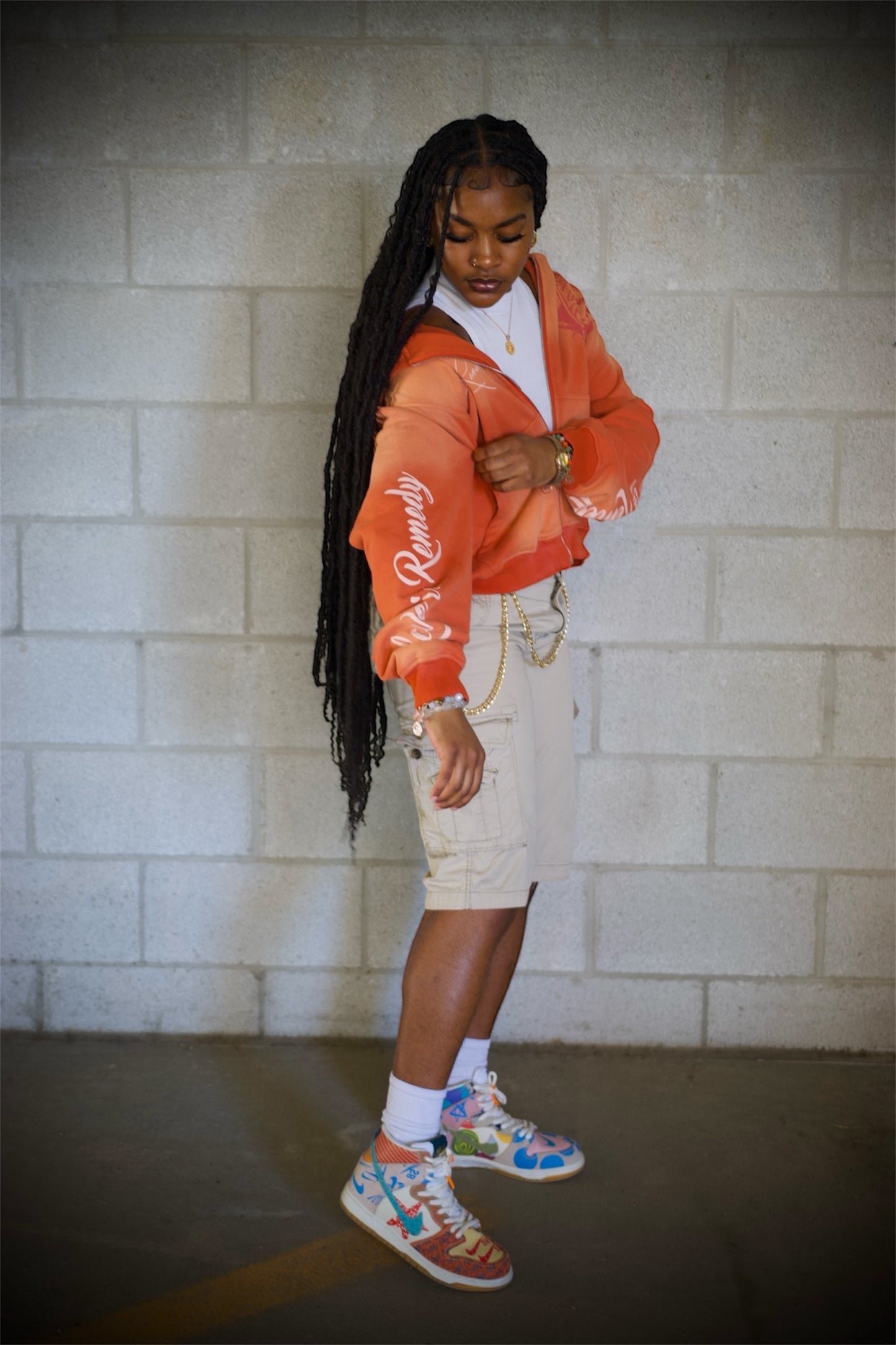 Lost Royalty "Orange" Zip UP