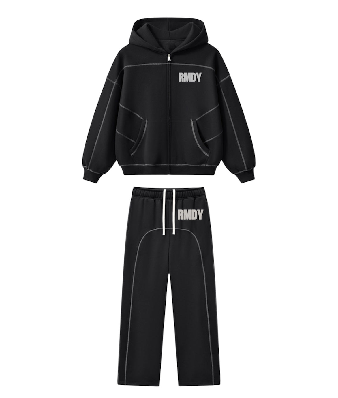Stitched “RMDY” Black Set
