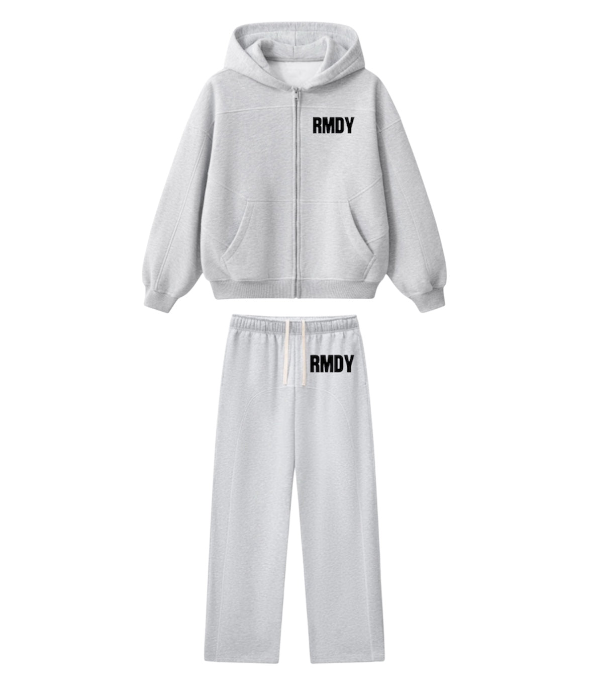 Stitched “RMDY” Light Gray Set