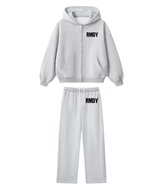Stitched “RMDY” Light Gray Set
