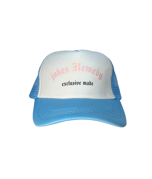 Surf Blue and Pink Trucker Hat