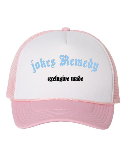Baby Blue and Pink Trucker Hat